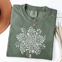Vintage Mandala Flower T-Shirt