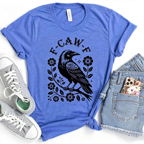Black Gothic Crow Trendy Bird T-Shirt