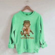 Litter's Full Christmas Vacation Cat Sweatshirt