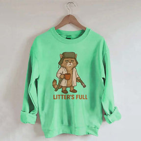 Litter's Full Christmas Vacation Cat Sweatshirt