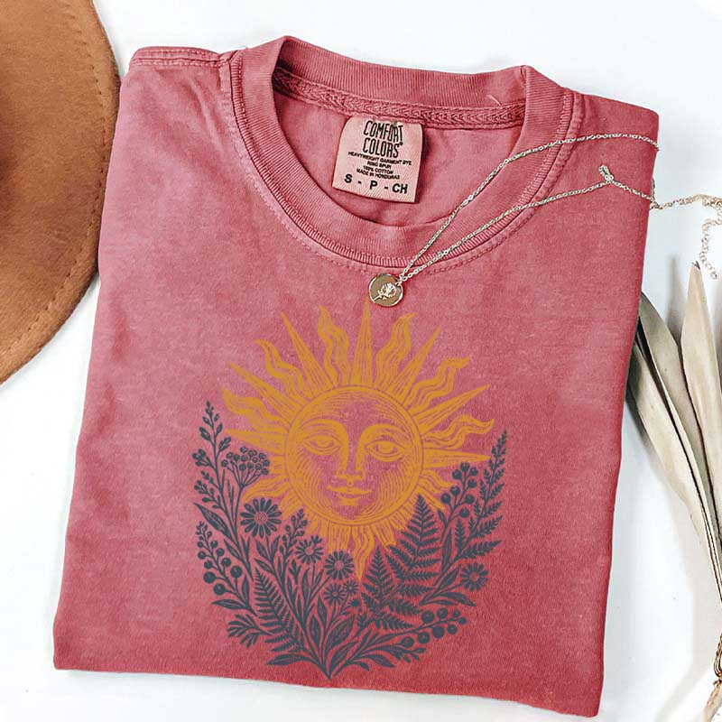 Vintage Mystical Celestial Sun T-Shirt