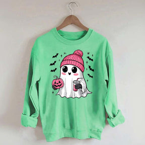 Cute Coffee Kawaii Ghost Spooky Sweatshirt