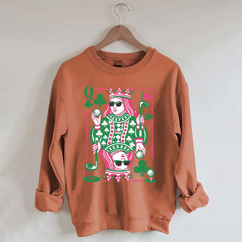 Queen of Clubs Golf Sweatshirt