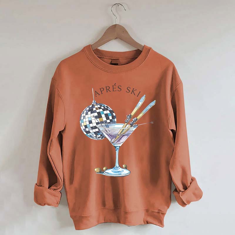 Womens Skiing Winter Sweatshirt