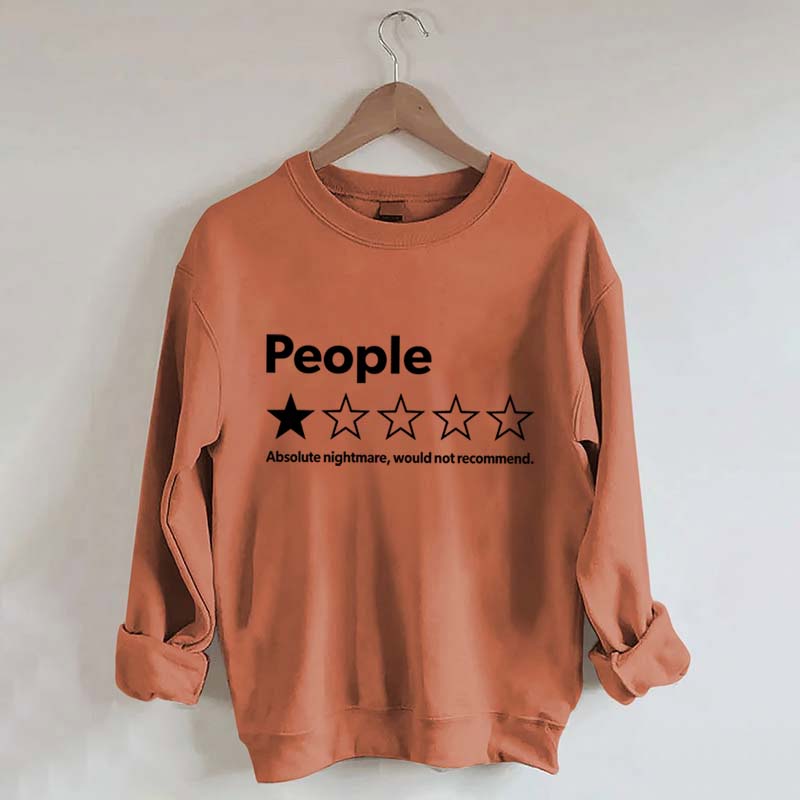 People One Star Review Sweatshirt