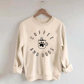 Cute Coffee and Dogs Sweatshirt