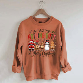 Retro We Wish You Nothing Butt A Merry Christmes Sweatshirt