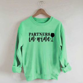Drinking Buddies Partners In Wine Sweatshirt