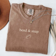 Bend and Snap  Football Mom T-Shirt