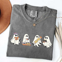 Cute Halloween Ghost Book T-Shirt