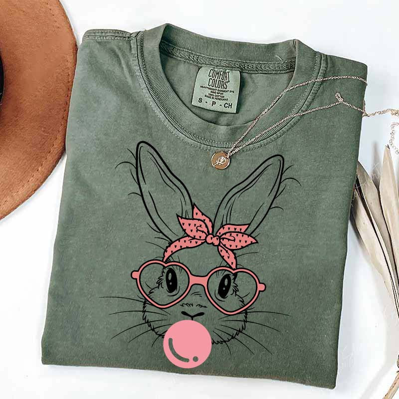 Rabbit Cartoon Easter T-Shirt