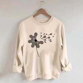 Dandelion Tennis Racket Minimalist Sweatshirt