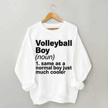 Volleyball Boy Definition Funny Sweatshirt