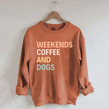 Cute Weekends Coffee And Dogs Sweatshirt