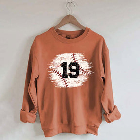 Custom Baseball Team Number Sweatshirt