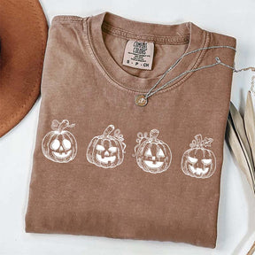 Minimalist Halloween Pumpkin T-Shirt