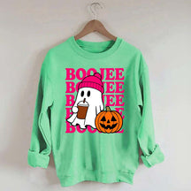 Boojee Ghost Halloween Pumpkin Sweatshirt