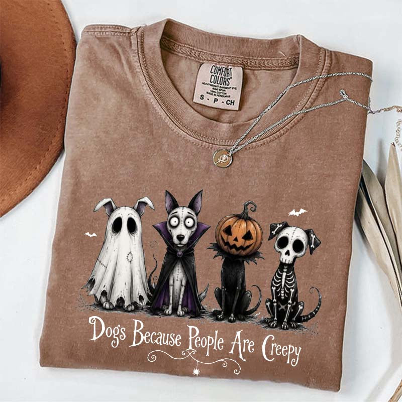 Cute Dogs Because People Are Creepy T-Shirt