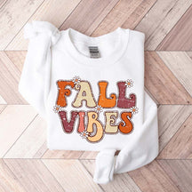 Fall Vibes Flowers Cute Sweatshirt