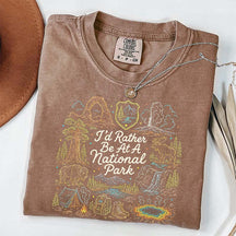 National Park Adventure Camping Girl T-Shirt