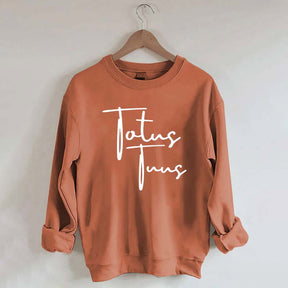Totus Tuus Minimalist Catholic Sweatshirt