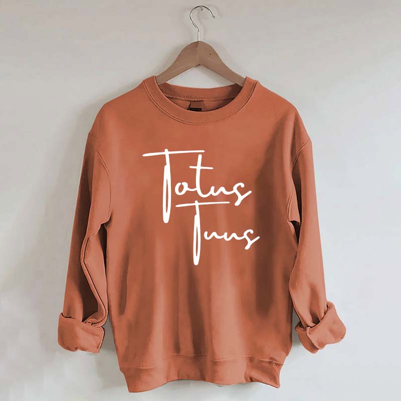 Totus Tuus Minimalist Catholic Sweatshirt