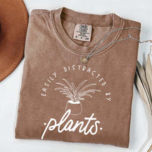 Simple Easily Distracted by Plants T-Shirt