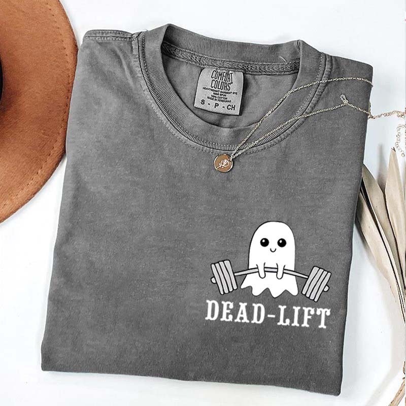 Dead Lift Pocket Gym Halloween T-Shirt