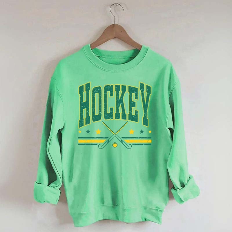 Retro Varsity Hockey Sweatshirt