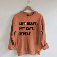 Funny Weight Lifting Cats Sweatshirt