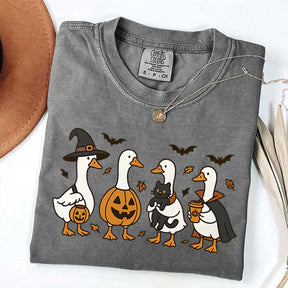 Halloween Ghost Pumpkin Bat Cat T-Shirt