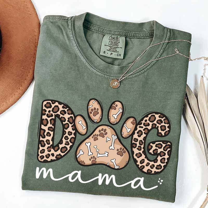 Leopard Dog Mama T-Shirt