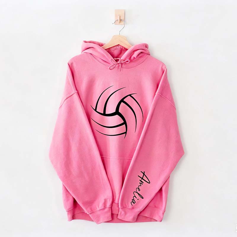 Personalized Volleyball Mom Name Hoodie
