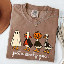Cute Just a Spooky Goose Halloween T-Shirt