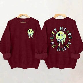 Lift Heavy Be Happy Comfort Colors Sweatshirt