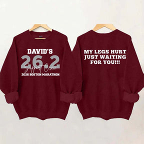 Custom Marathon Support Crew Sweatshirt