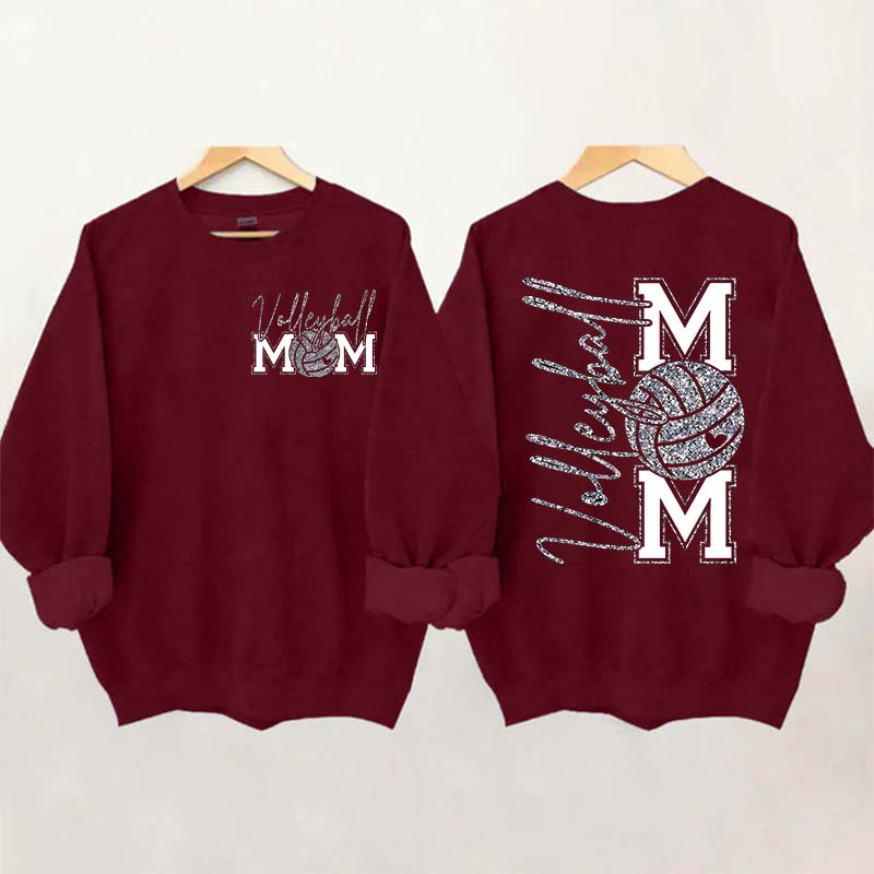 Volleyball Mom Printed Sweatshirt