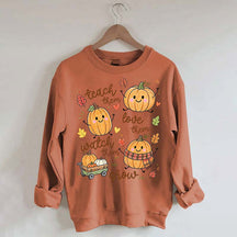 Teach Them Pumpkins Cute Sweatshirt