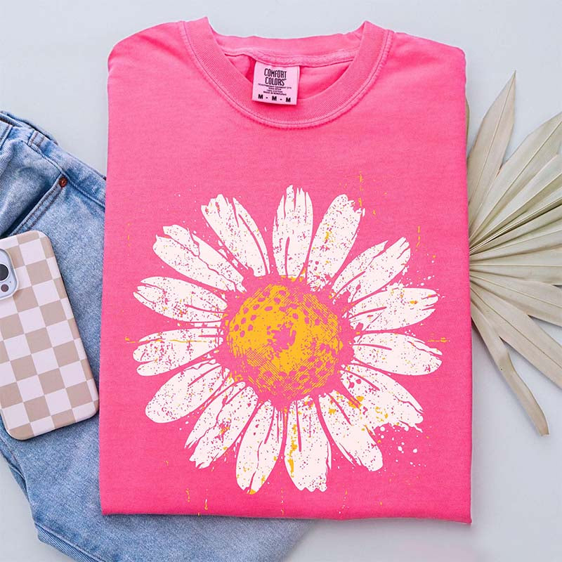 Boho Floral Daisy Graphic T-Shirt