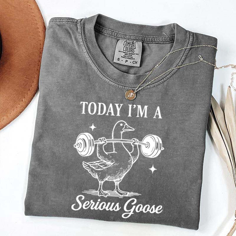 Today I'm A Serious Goose Weightlifting T-Shirt