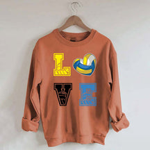 Heart I Love Volleyball Sweatshirt