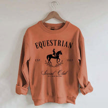 Custom Horse Equestrian Social Club Sweatshirt