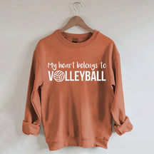 My Heart Belongs to Volleyball Sweatshirt