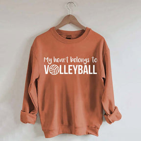My Heart Belongs to Volleyball Sweatshirt
