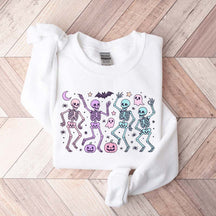 Dancing Skeletons Halloween Retro Sweatshirt
