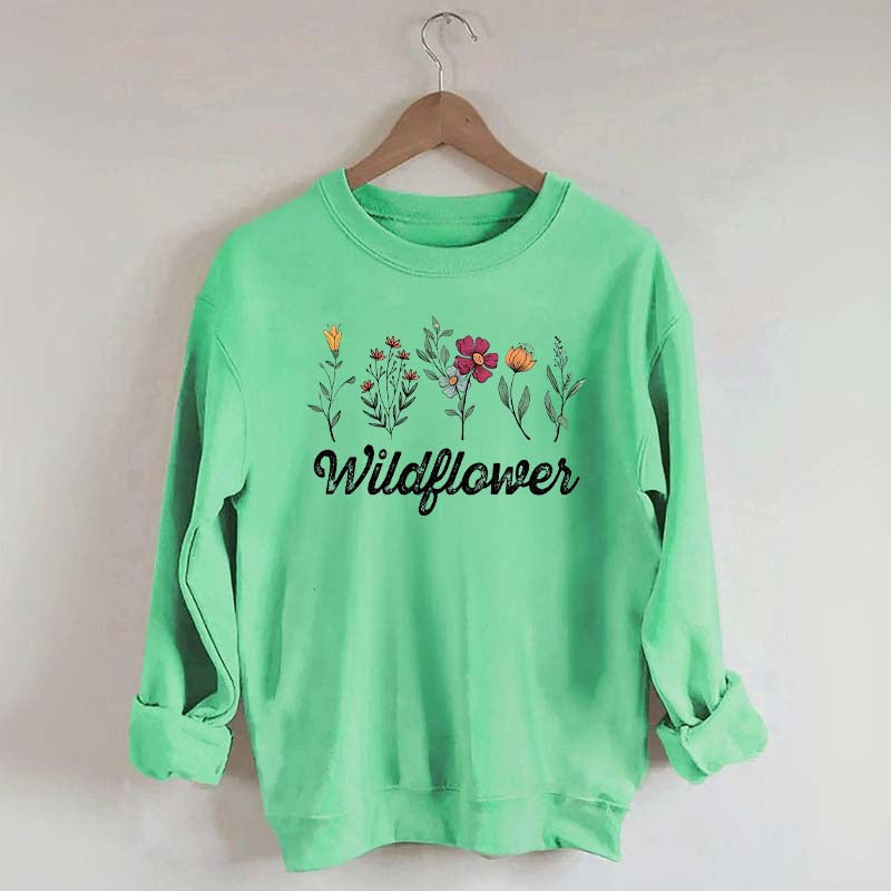 Minimalist Wildflower Sweatshirt