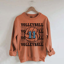 Custom Volleyball Number Team Sweatshirt