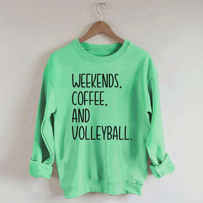 Weekend Coffee And Volleyball Sweatshirt