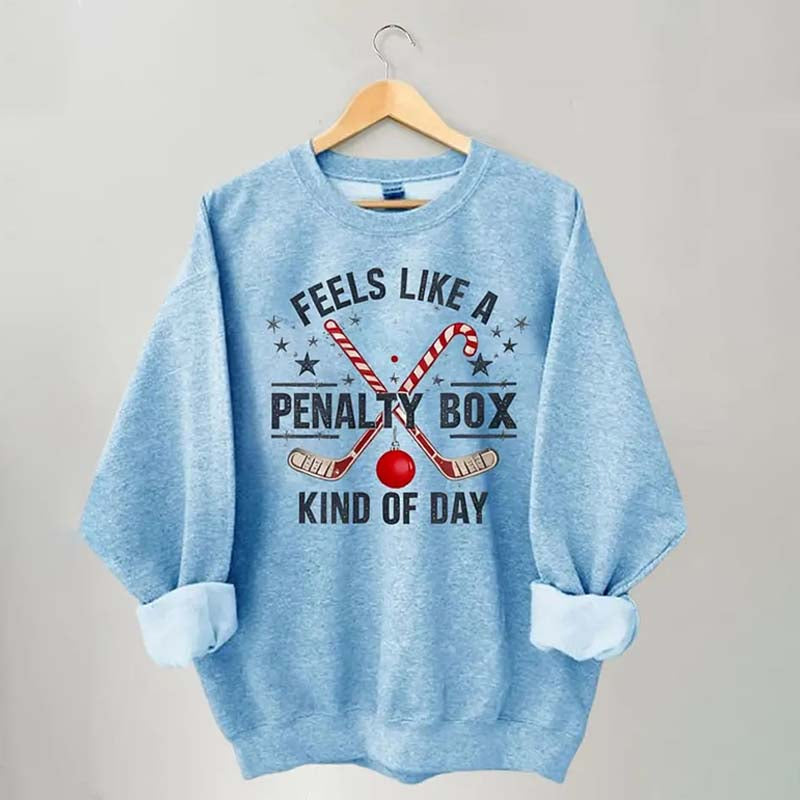 Hockey Penalty Box Christmas Sweatshirt