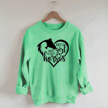 Just a Girl Who Loves Horses Sweatshirt